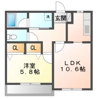 GRACE豊山【2階】の間取り