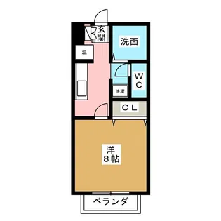 サンfriends山手【1階】の間取り