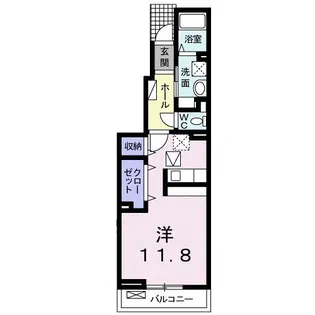 クレメント名取【1階】の間取り