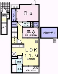 ラ・リベルタ【2階】の間取り