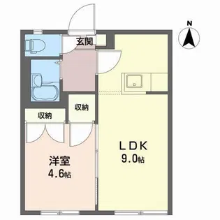 ディアス田園 H【1階】の間取り