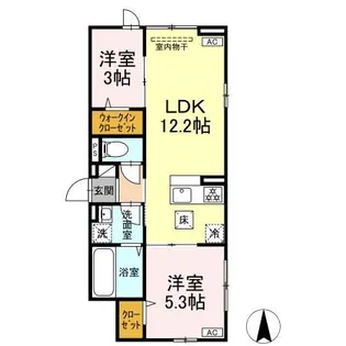 セレスティア南花畑VI【1階】の間取り