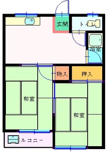 菅谷コーポ【2階】の間取り