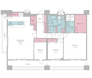 レジディア西麻布【14階】の間取り