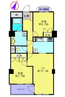 ベルクレエ新百合ヶ丘【10階】の間取り