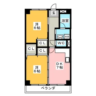 岡部ビル【4階】の間取り