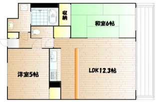 Laグランデおのかマンション【3階】の間取り