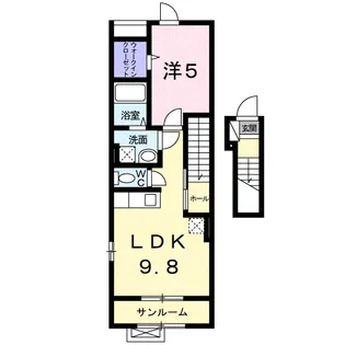 山形県山形市南館1【アパート】の間取り