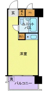 1Rの間取り画像