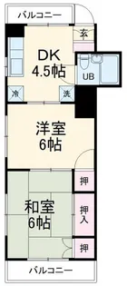 桃林ハイツ【3階】の間取り