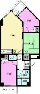 ファミールロジュマン南越谷【2階】の間取り