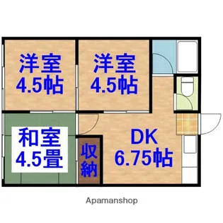 コーポペルセウス【1階】の間取り