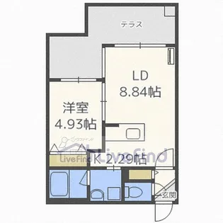 北海道札幌市厚別区厚別南1【マンション】の間取り