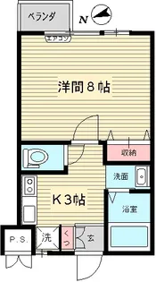 ルミエール美好【1階】の間取り