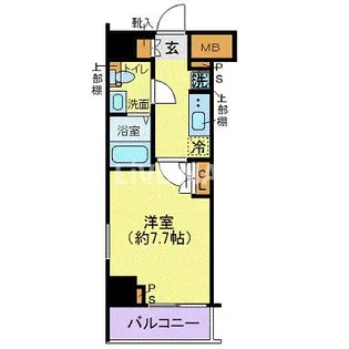 ジェノヴィア東日本橋駅前グリーンヴェール【4階】の間取り