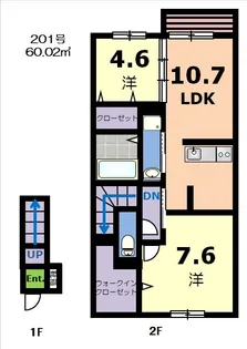 アリヴィオ(ALIVIO)【2階】の間取り