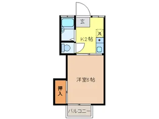 アーバン折立 北棟【1階】の間取り