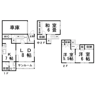 北海道釧路市鳥取南5【一戸建】の間取り