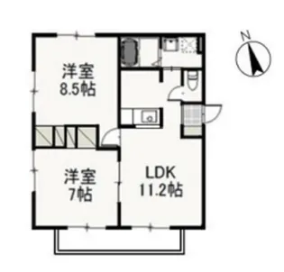 ティエラ A【2階】の間取り