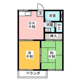タウニー春日【2階】の間取り