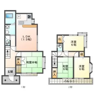 埼玉県児玉郡上里町大字三町【一戸建】の間取り