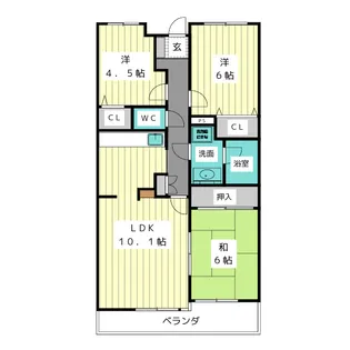 クレス【7階】の間取り