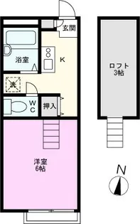 シェドゥーブル【2階】の間取り