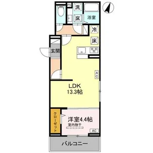 埼玉県さいたま市南区文蔵1【アパート】の間取り