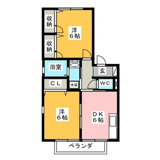 エトワールコート【2階】の間取り