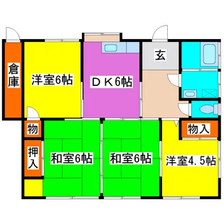 熊本県熊本市東区桜木3【一戸建】の間取り