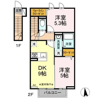 ブリリアント【2階】の間取り