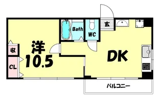 シルフィード・ドゥ・ARATA【4階】の間取り