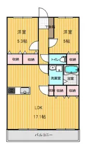 ヴェルビラージュ【2階】の間取り
