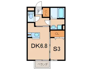 パークハイツ白梅【2階】の間取り