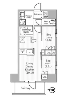 東京都台東区三ノ輪1【マンション】の間取り