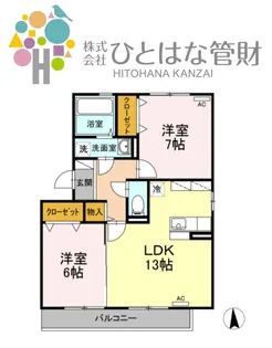 エターナル・ビオス【3階】の間取り