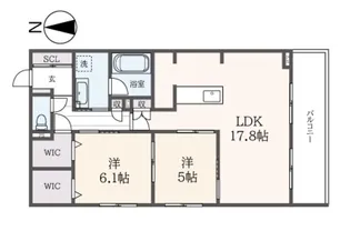 Aporte de Bonheur【2階】の間取り