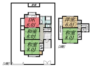 千葉県八街市東吉田【一戸建】の間取り