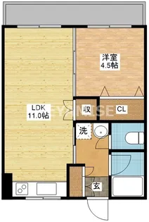 ペティオン富士見【5階】の間取り