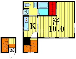 埼玉県さいたま市中央区本町西2【アパート】の間取り