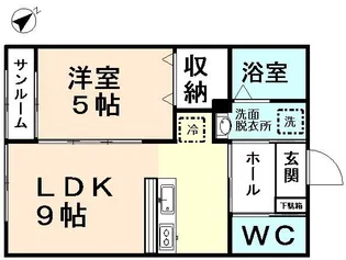 ブランネージュ【1階】の間取り