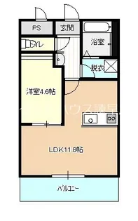 ソレイユ・ルヴァン宇都【4階】の間取り