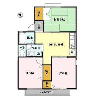 アネックス戸頭 A【1階】の間取り