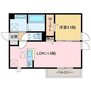 プランドール桜木【1階】の間取り