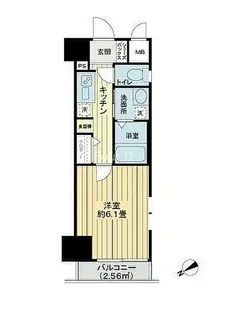 アヴァンティーク銀座2丁目弐番館【11階】の間取り