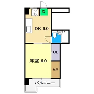 レジデンス・ノナミ【7階】の間取り