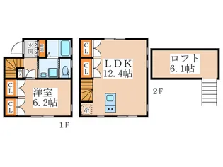 東京都練馬区関町北2【一戸建】の間取り