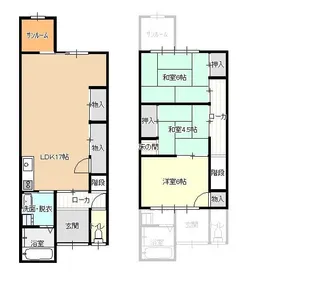 石川県金沢市野町3【一戸建】の間取り