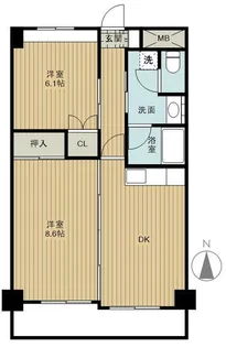 バリアントG【3階】の間取り