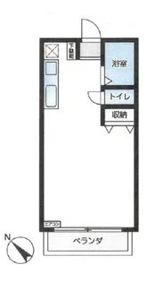 フジメイトA棟【2階】の間取り